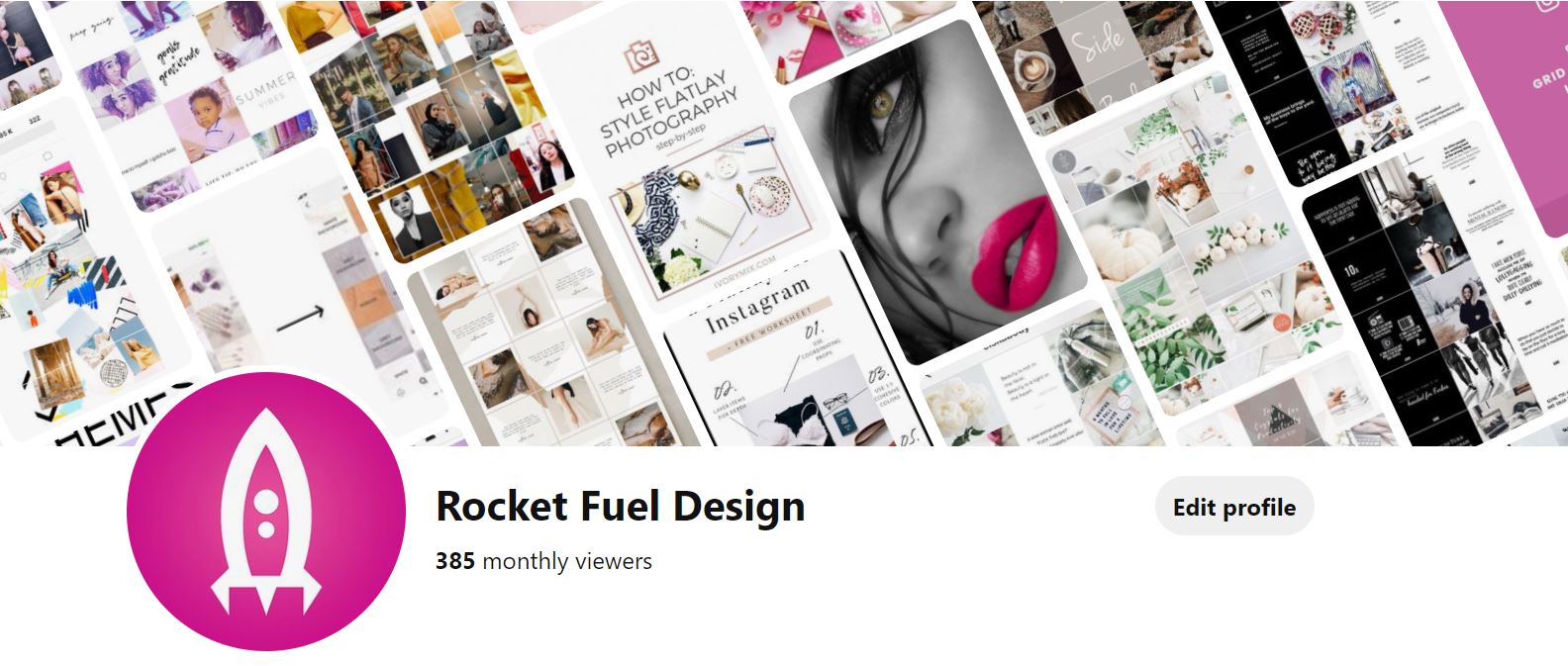 Rocket Fuel Design's Pinterest Profile Page